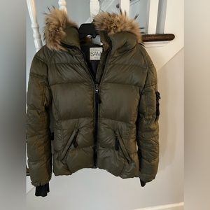 Sam Blake (Real) Fur Hood Puffer Jacket